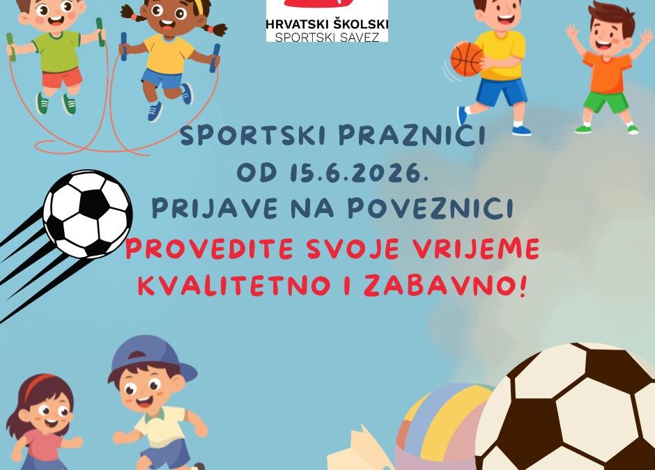 Obavijest o provedbi projekta “Sportski praznici”